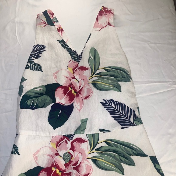 Banana Republic Floral Midi Dress Tropical Cottagecore Resortcore Soft Summer - Picture 2 of 7